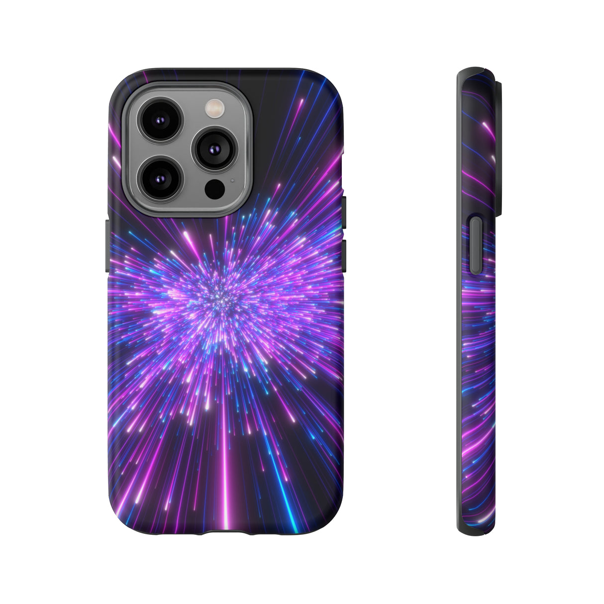 Speed of light in Galaxy iPhone Case (Protective) iPhone 14 Pro Matte Phone Case