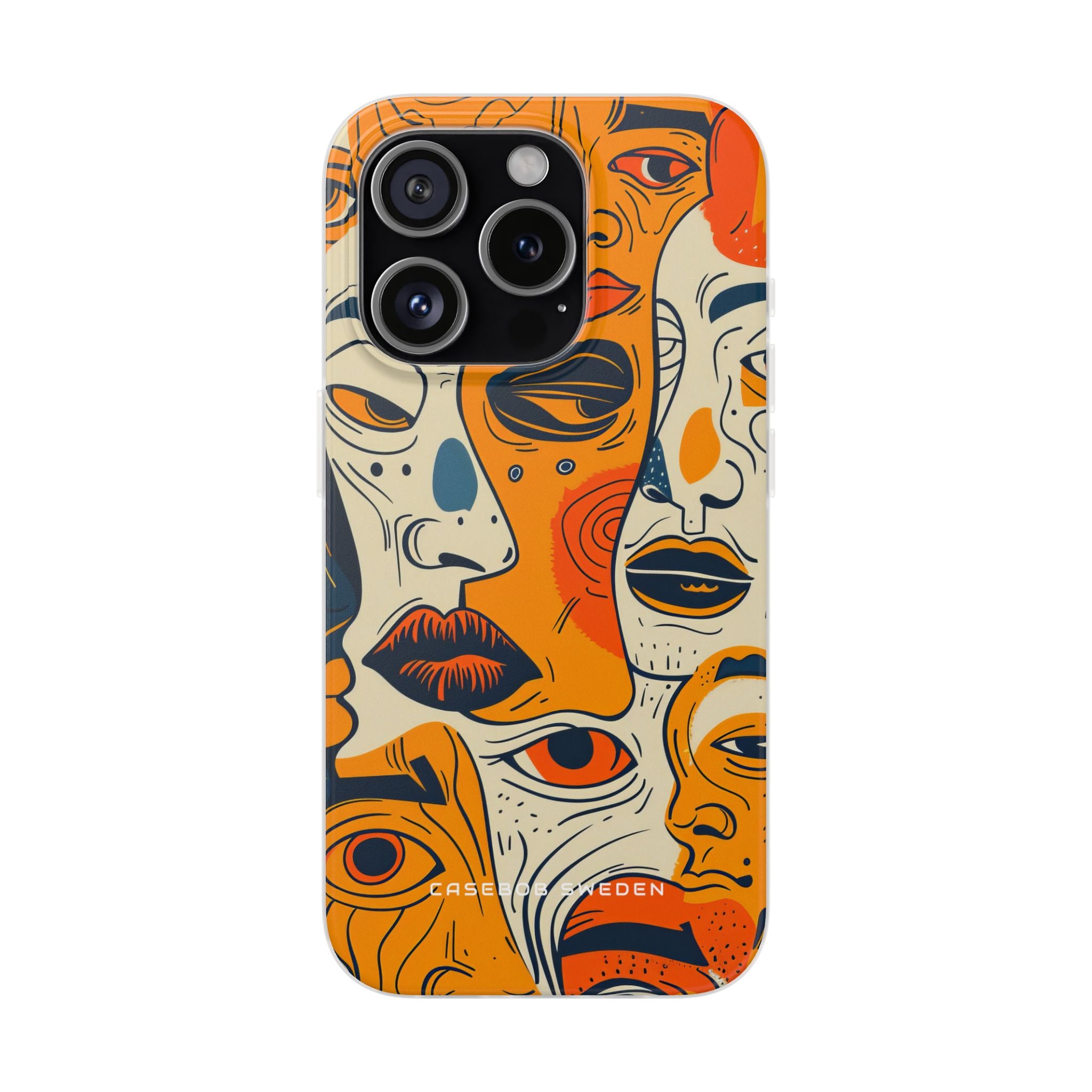 Gradient Face Mosaic iPhone 15 - Flexi Phone Case