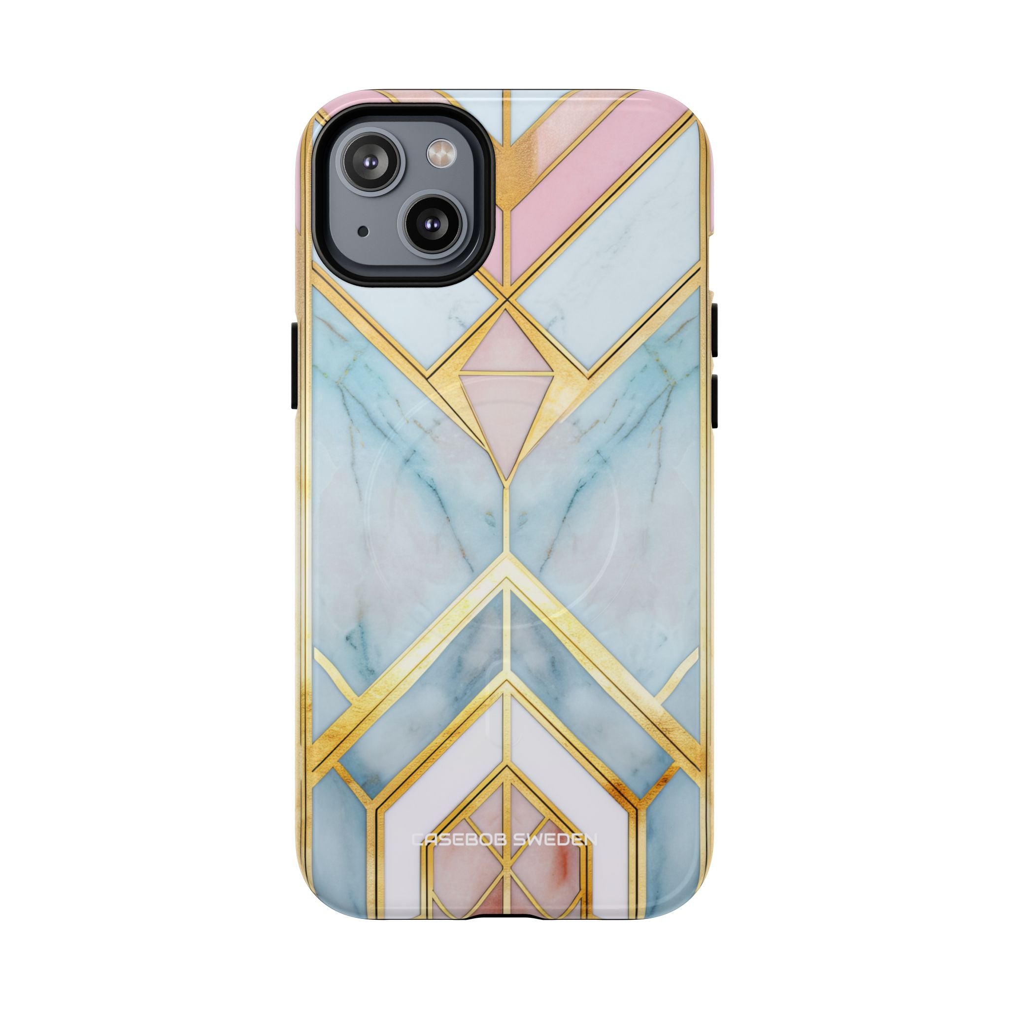 Gold Pink Art Deco - Tough + MagSafe® iPhone 14 Phone Case