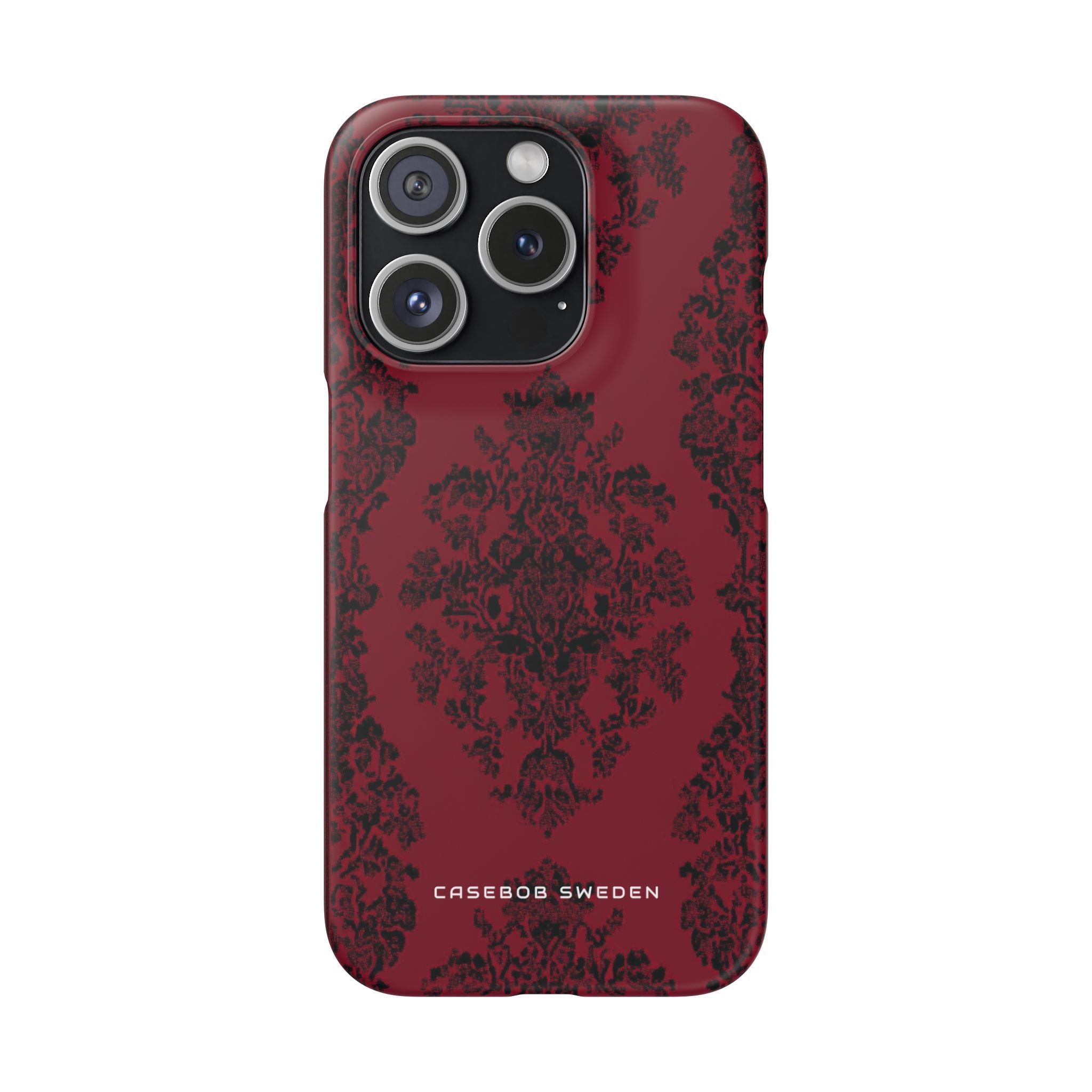 Gothic Crimson Elegance iPhone 15 - Slim Phone Case