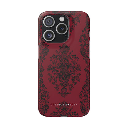 Gothic Crimson Elegance iPhone 15 - Slim Phone Case