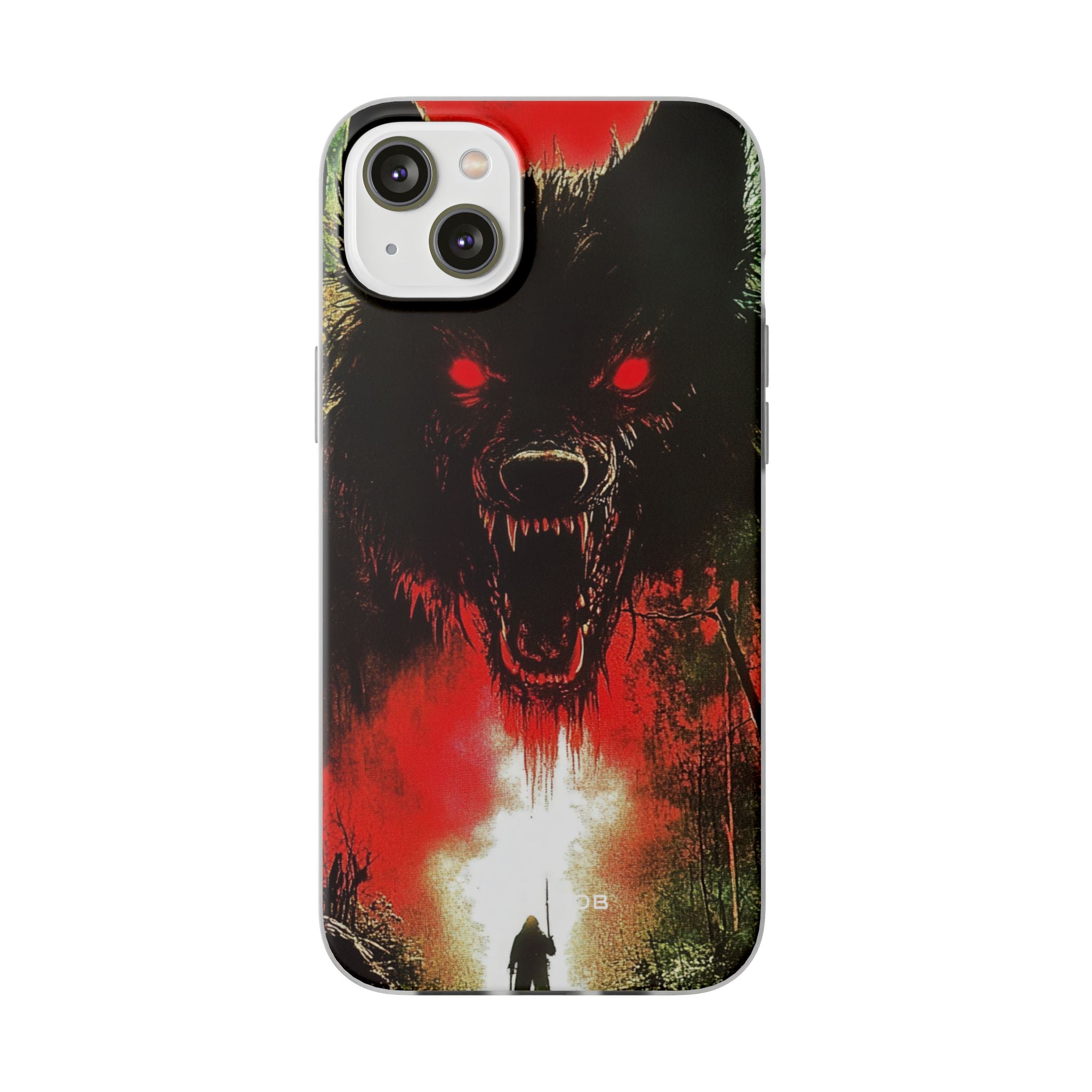 Crimson Wolf iPhone 14 Plus Case - Soft