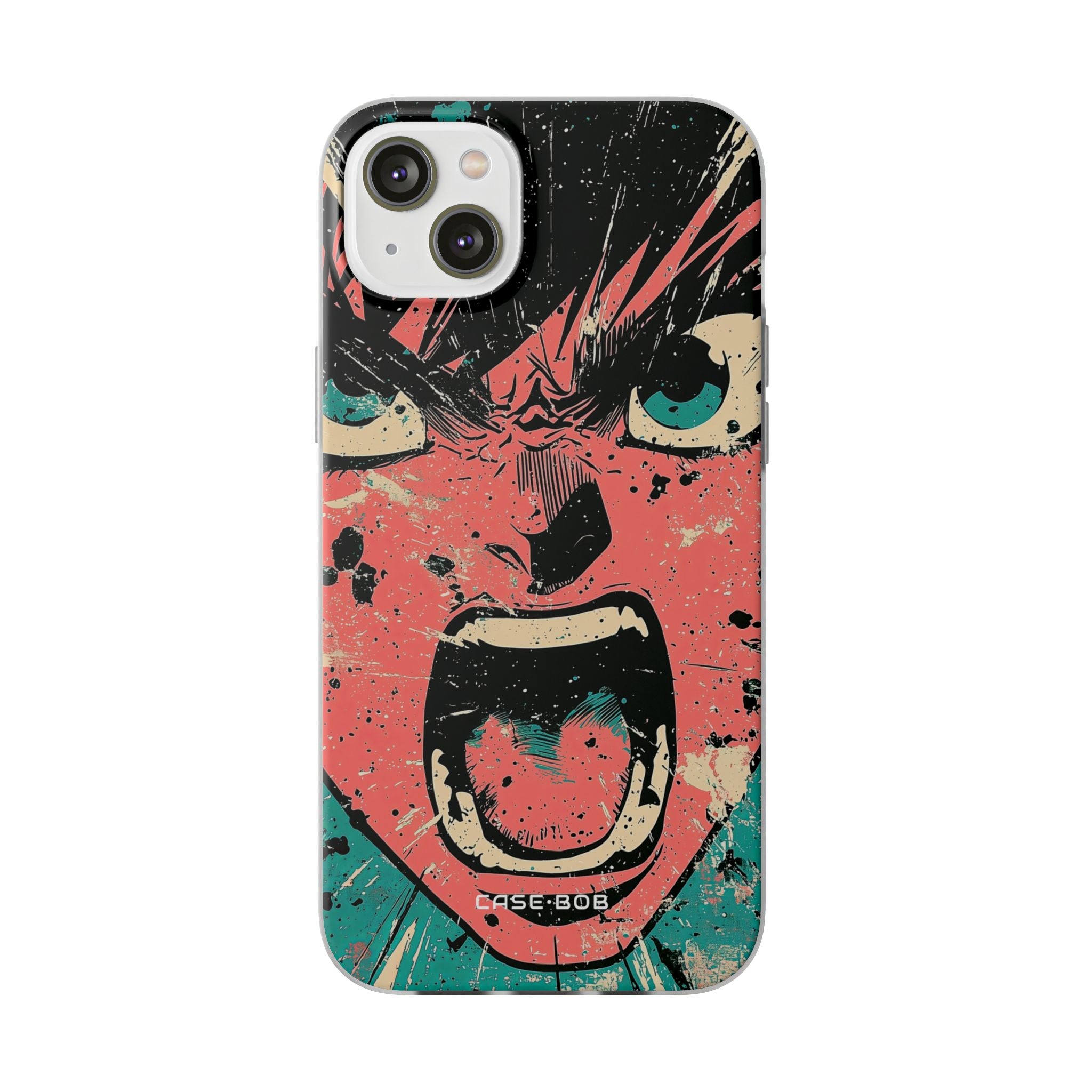 Screaming Face Pink iPhone 14 Plus Case - Soft