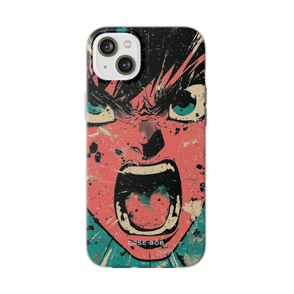 Screaming Face Pink iPhone 14 Plus Case - Soft
