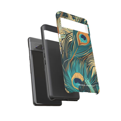 Art Nouveau Peacock Elegance Google Pixel 7 - Tough Phone Case