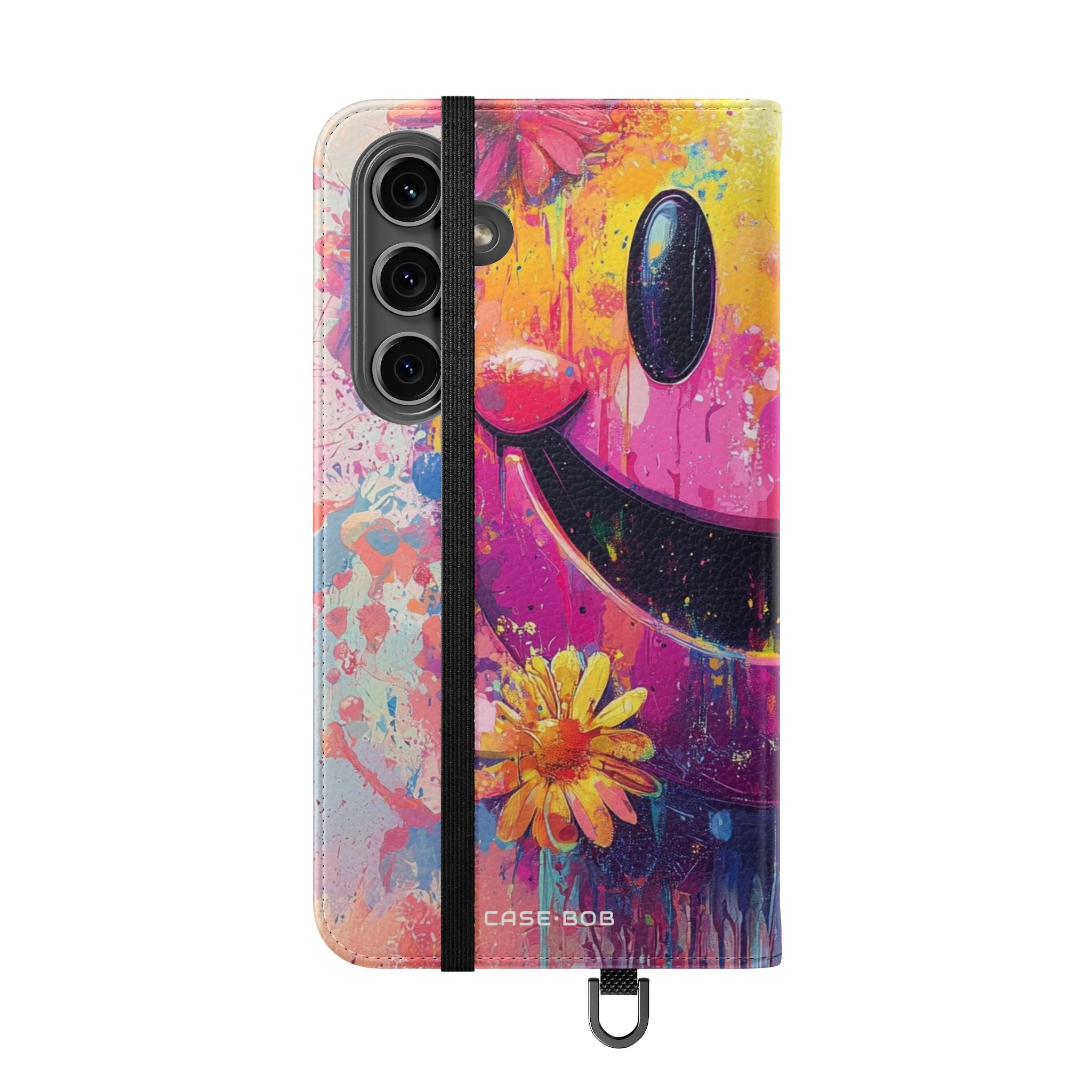 Smiley Bloom Drip - Samsung S24 Plus Case - Wallet