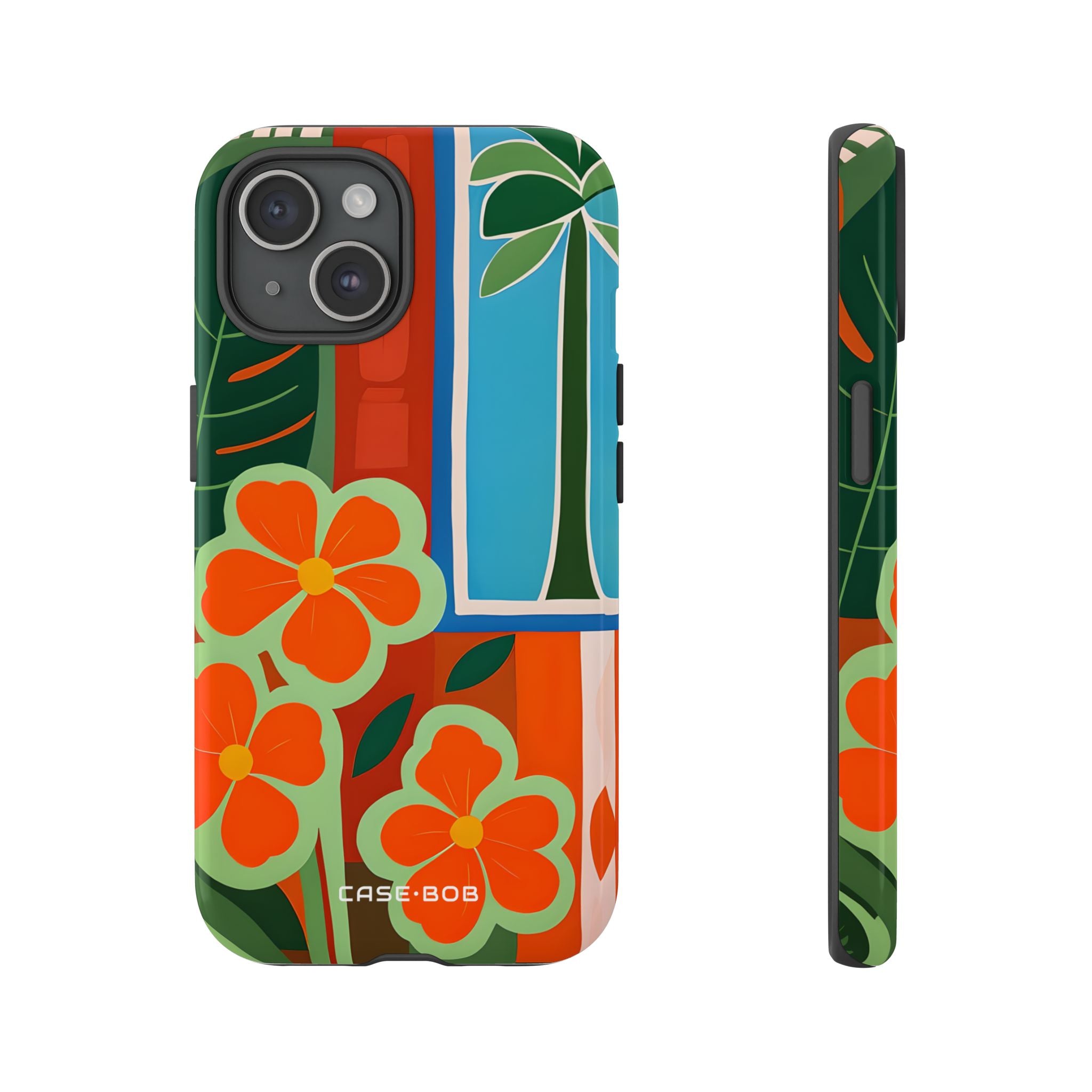 Orange Blossom Burst iPhone 15 Case - Tough