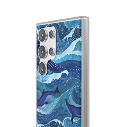Dolphin Waves Samsung S23 Ultra Case - Soft