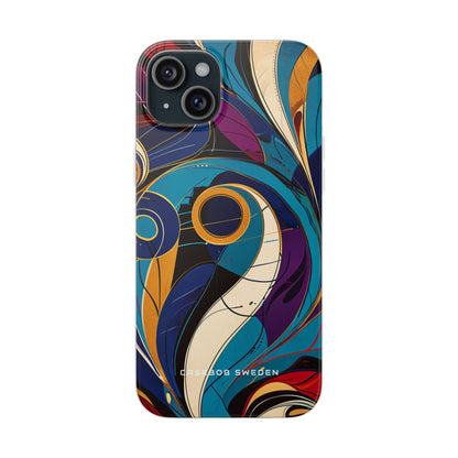 Vintage Vortex Harmony iPhone 15 - Flexi Phone Case