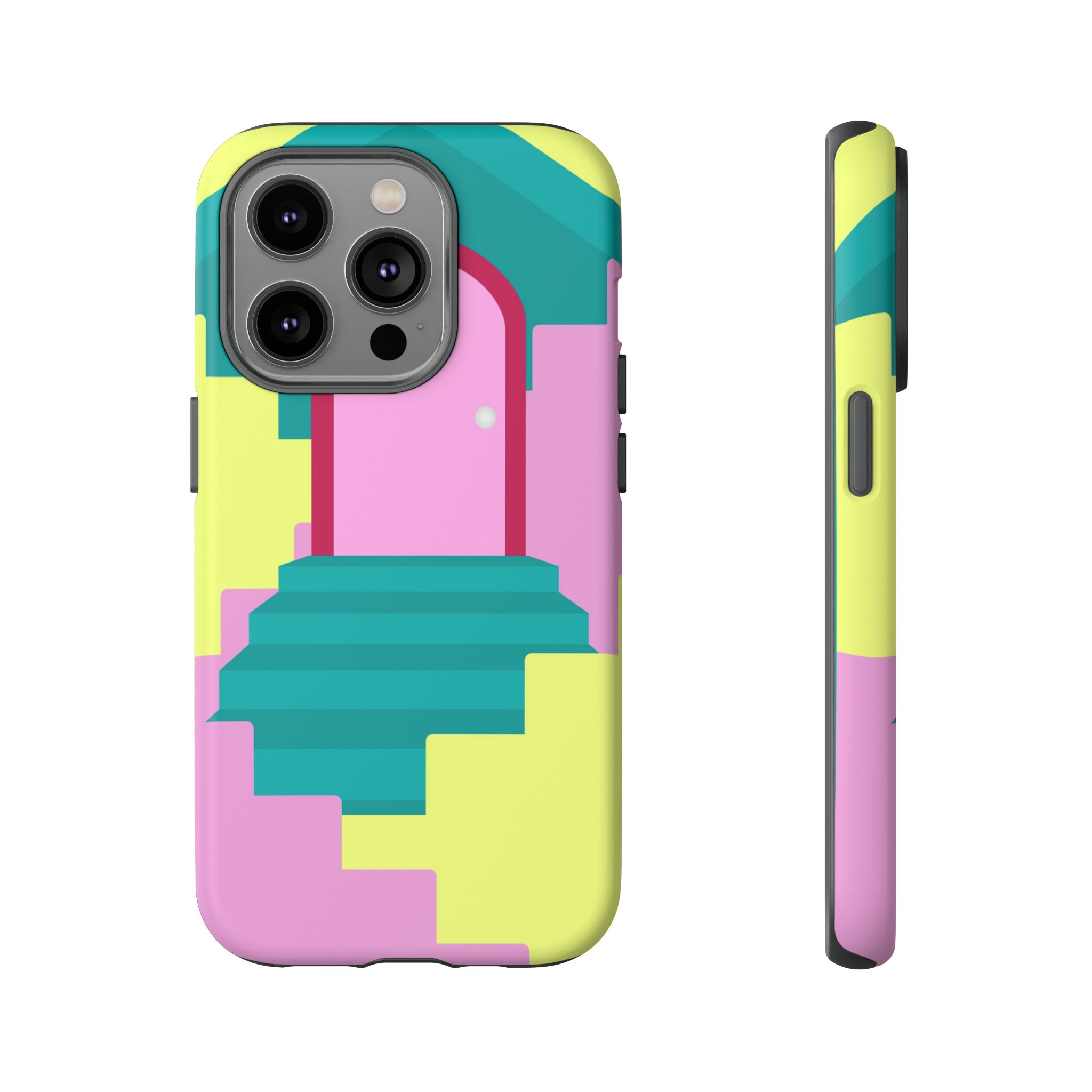 Vector Illustration of Stairs - Protective Phone Case