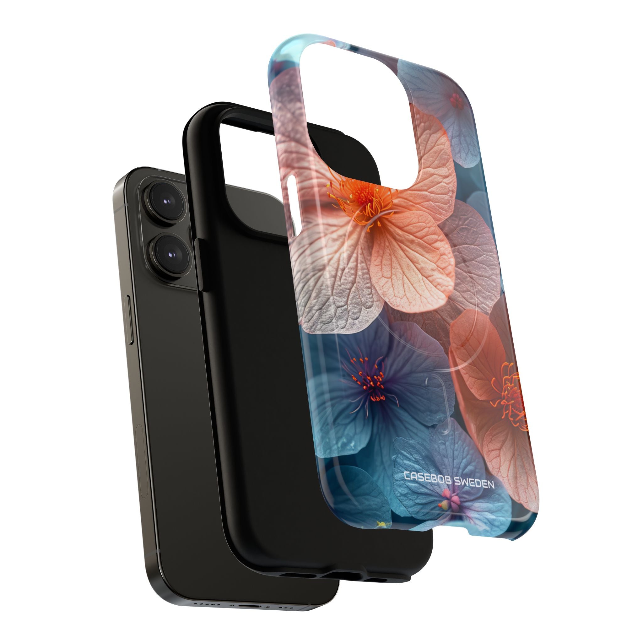 Peach Blossom Serenity - Tough + MagSafe® iPhone 14 Phone Case