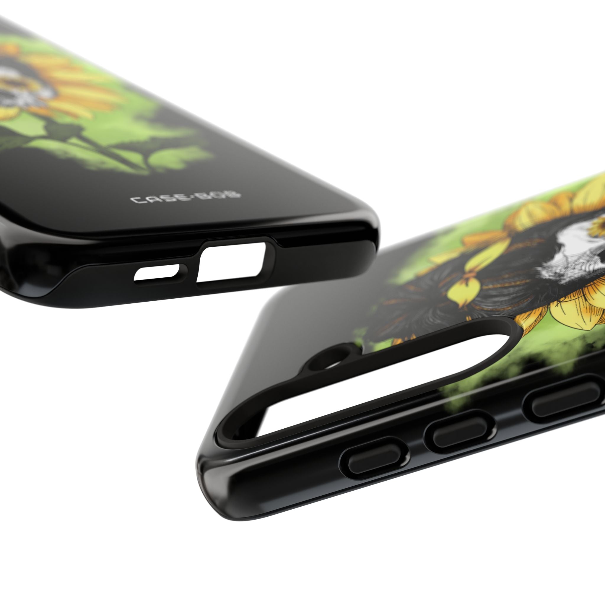 Sunflower Skull Samsung S24 Plus Case - Tough