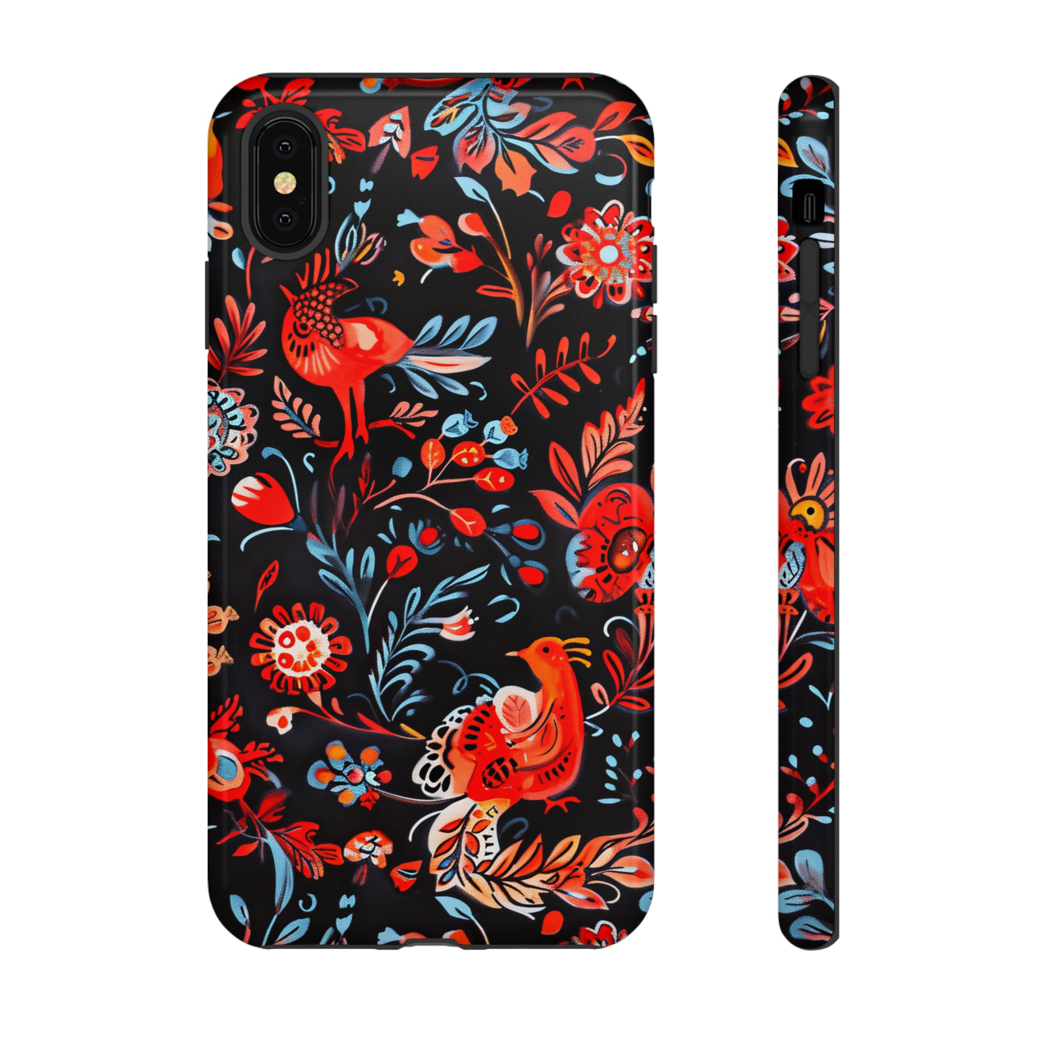 Slavic Myth Firebird & Domovoi - Protective Phone Case