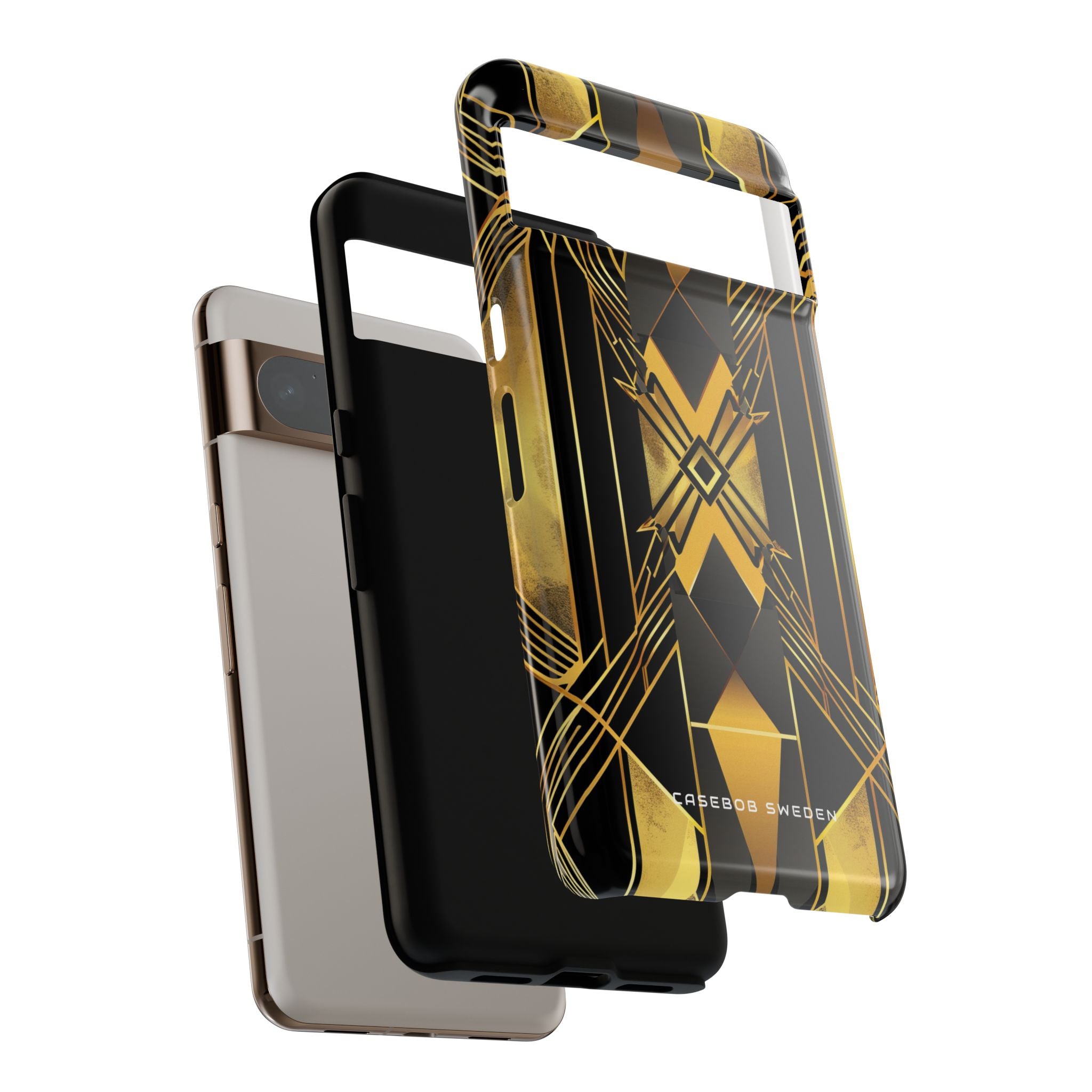 Golden Geometric Elegance Google Pixel 8 - Tough Phone Case