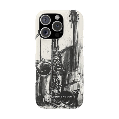 Jazz Instrument Line Symphony iPhone 16 - Slim Phone Case