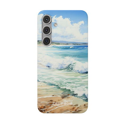 Foamy Wave Breeze Samsung S24 Plus Case - Soft