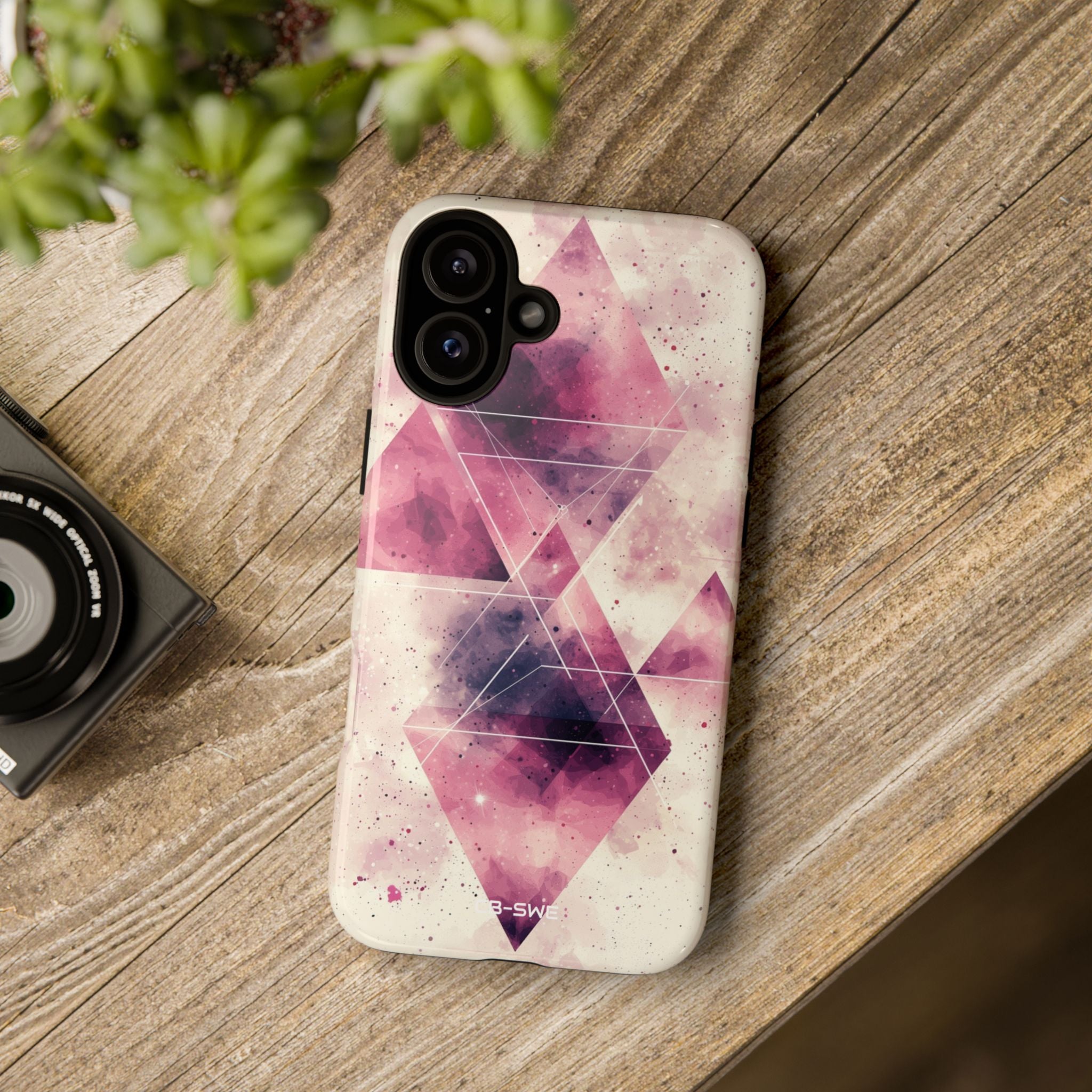 Triangles Overlap Serenity - iPhone Case