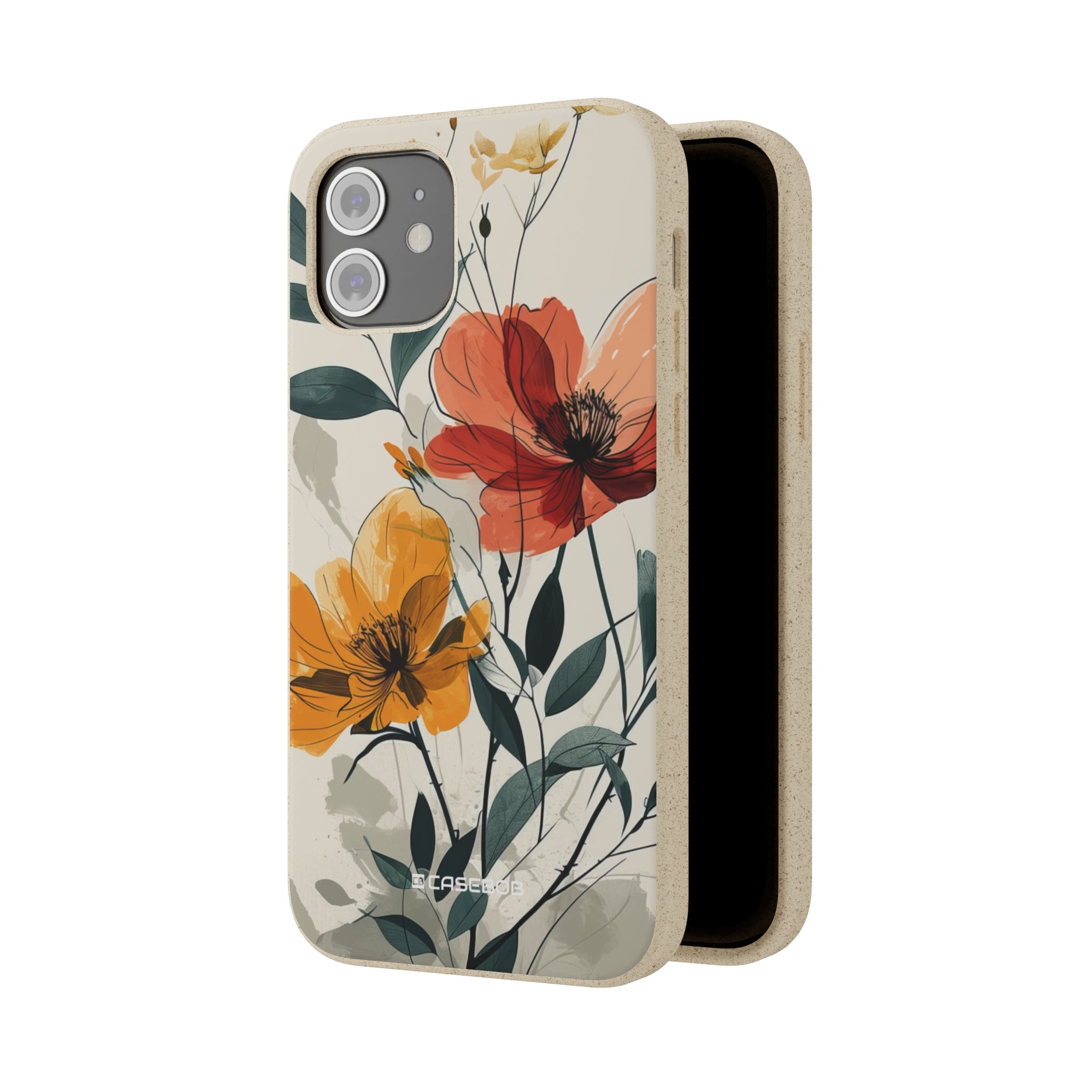 Serene Floral Harmony | Biodegradable Phone Case