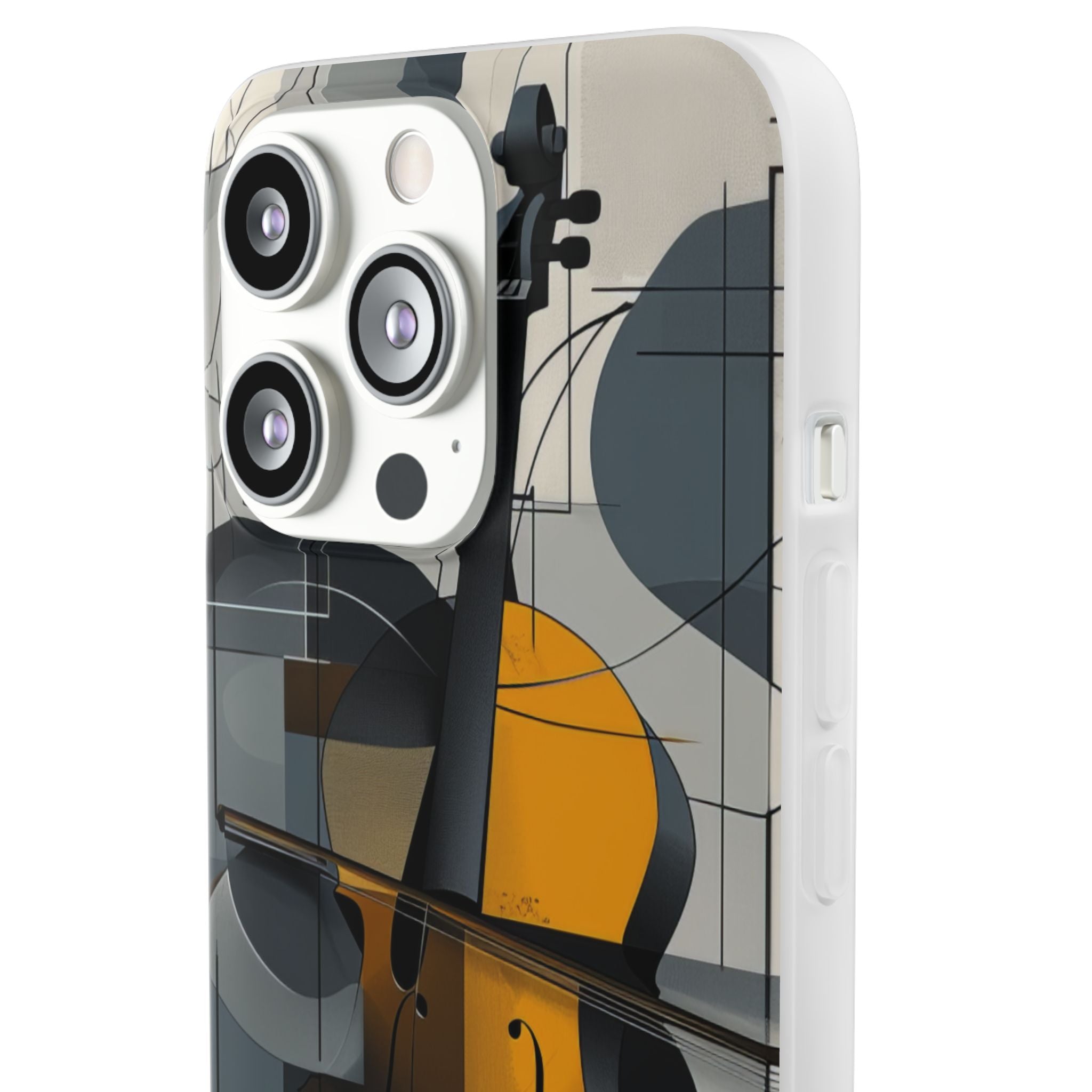 Cello Abstraction | Flexible Phone Case for iPhone