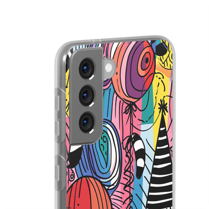 Vibrant Party Whimsy | Flexible Phone Case for Samsung Galaxy