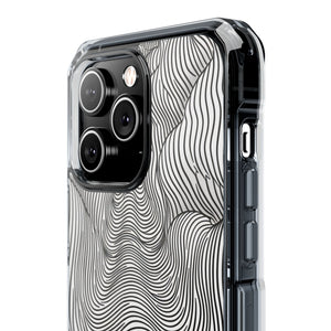 Fluid Waves - Phone Case for iPhone (Clear Impact - Magnetic)