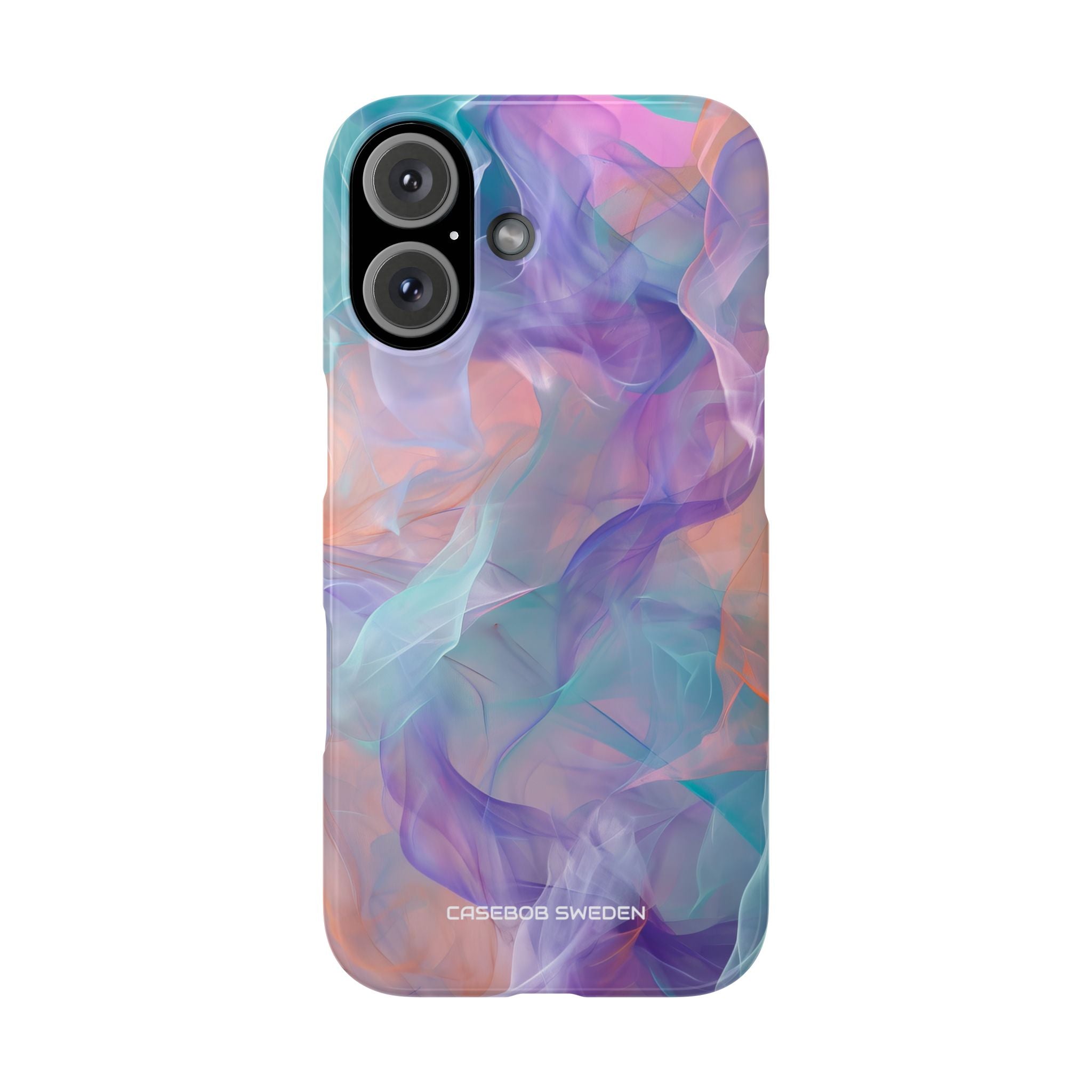 Dreamy Teal Flow - Slim iPhone 16 Phone Case