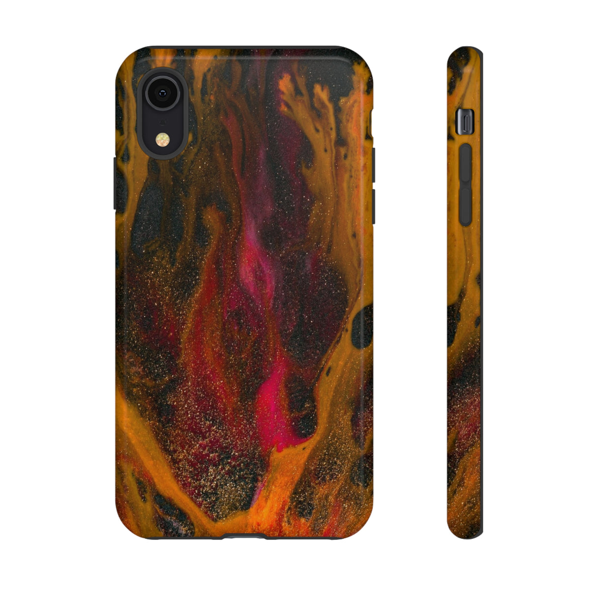 Bon Fire Ink Art iPhone Case (Protective) iPhone XR Glossy Phone Case