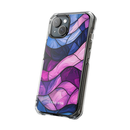 Wavy Violet Bands iPhone 15 Case - Impact