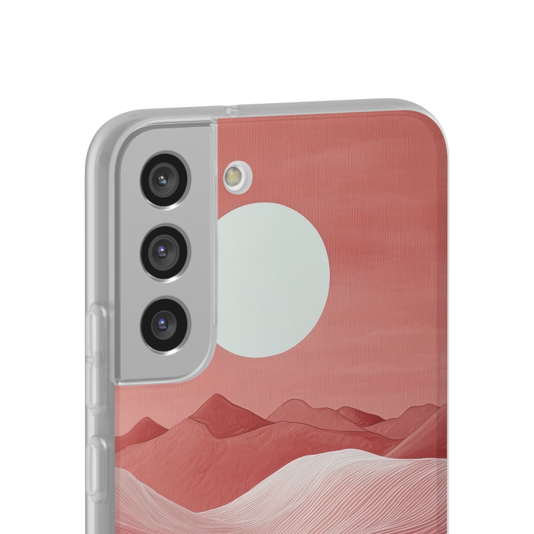 White Orb Dunes Samsung S22 Plus Case - Soft