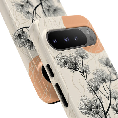 Spiky Tree Sunset Google Pixel 9 Pro XL Case - Tough