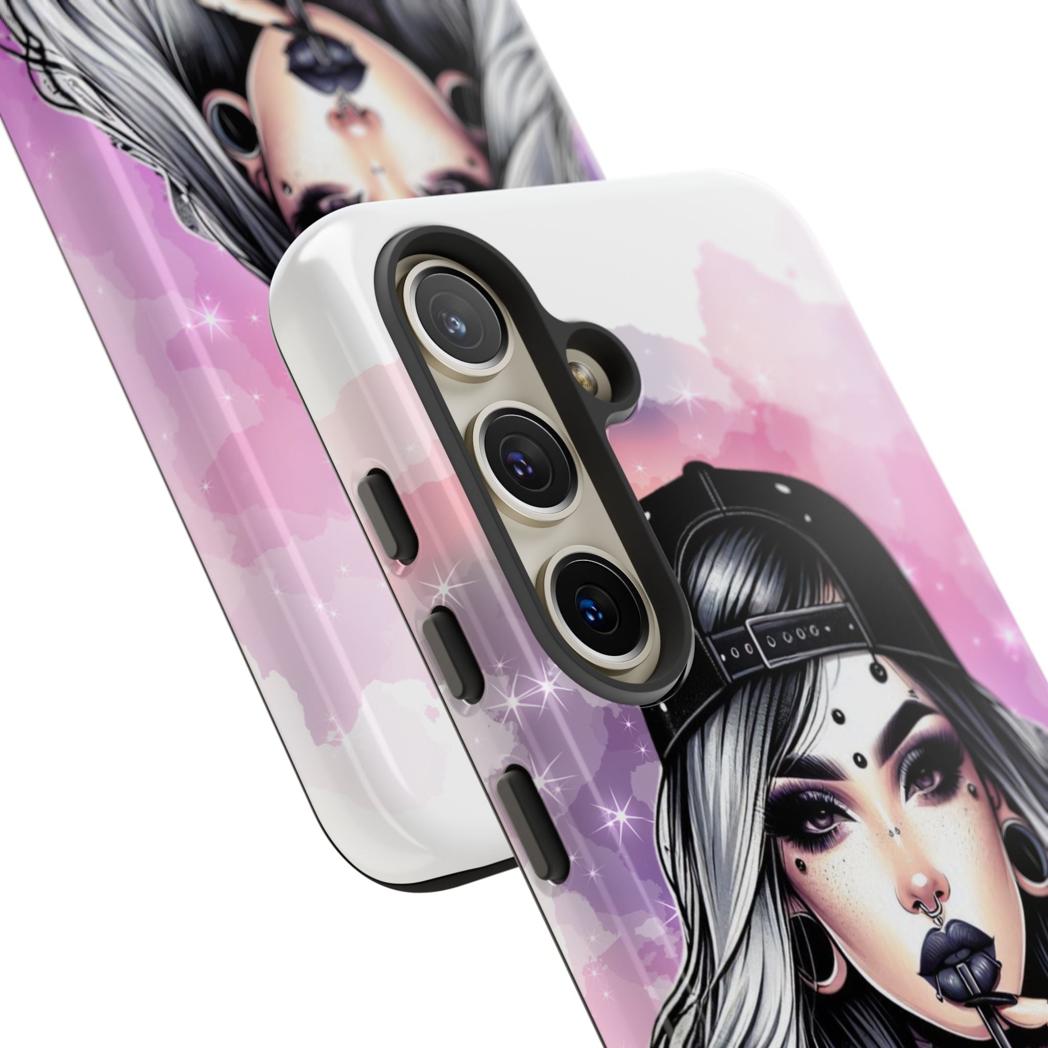 Silver Sip Nebula Samsung S24 Case - Tough