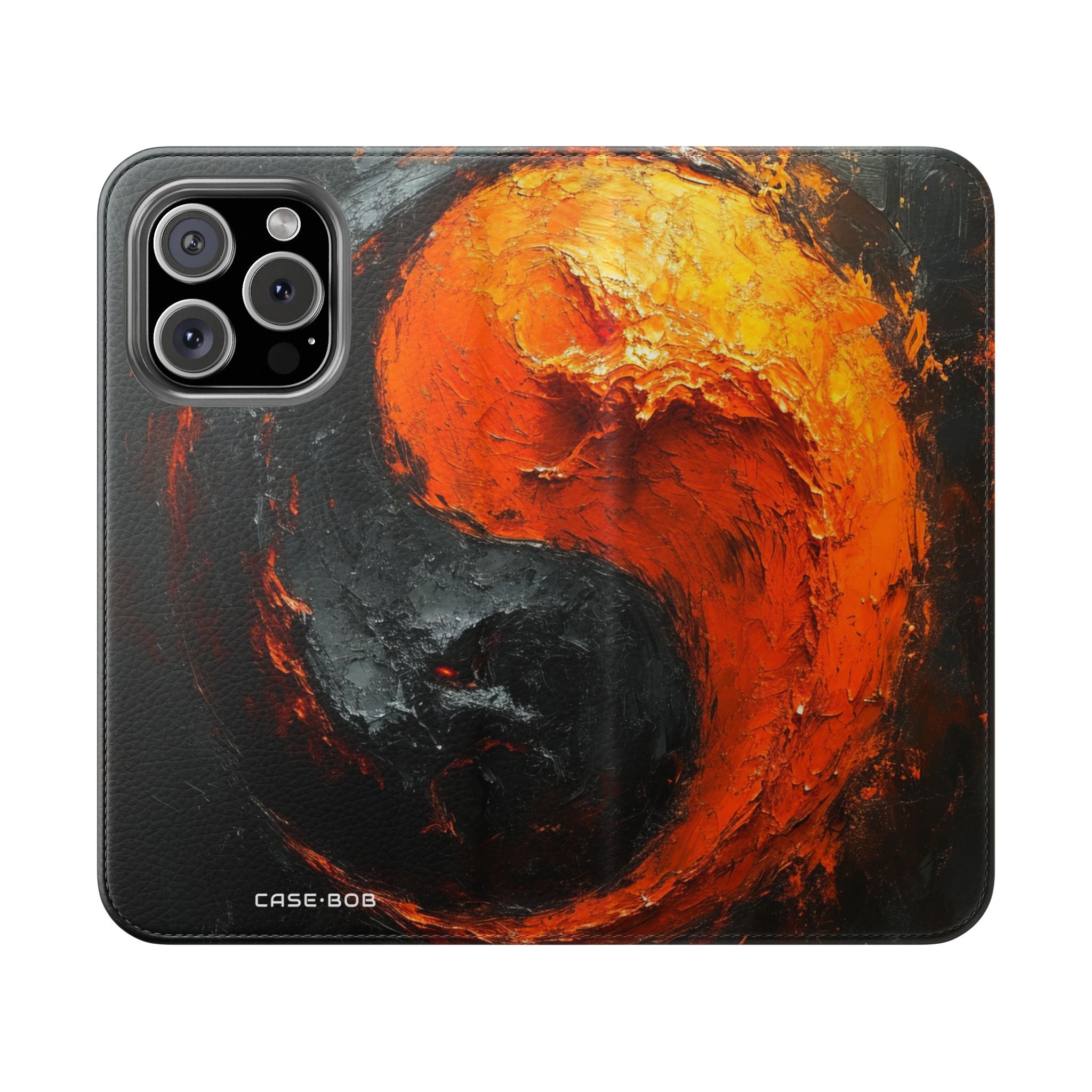Fiery Yin Yang - iPhone 16 Pro Case - Wallet