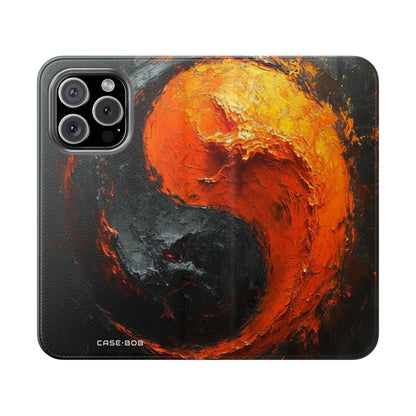 Fiery Yin Yang - iPhone 16 Pro Case - Wallet