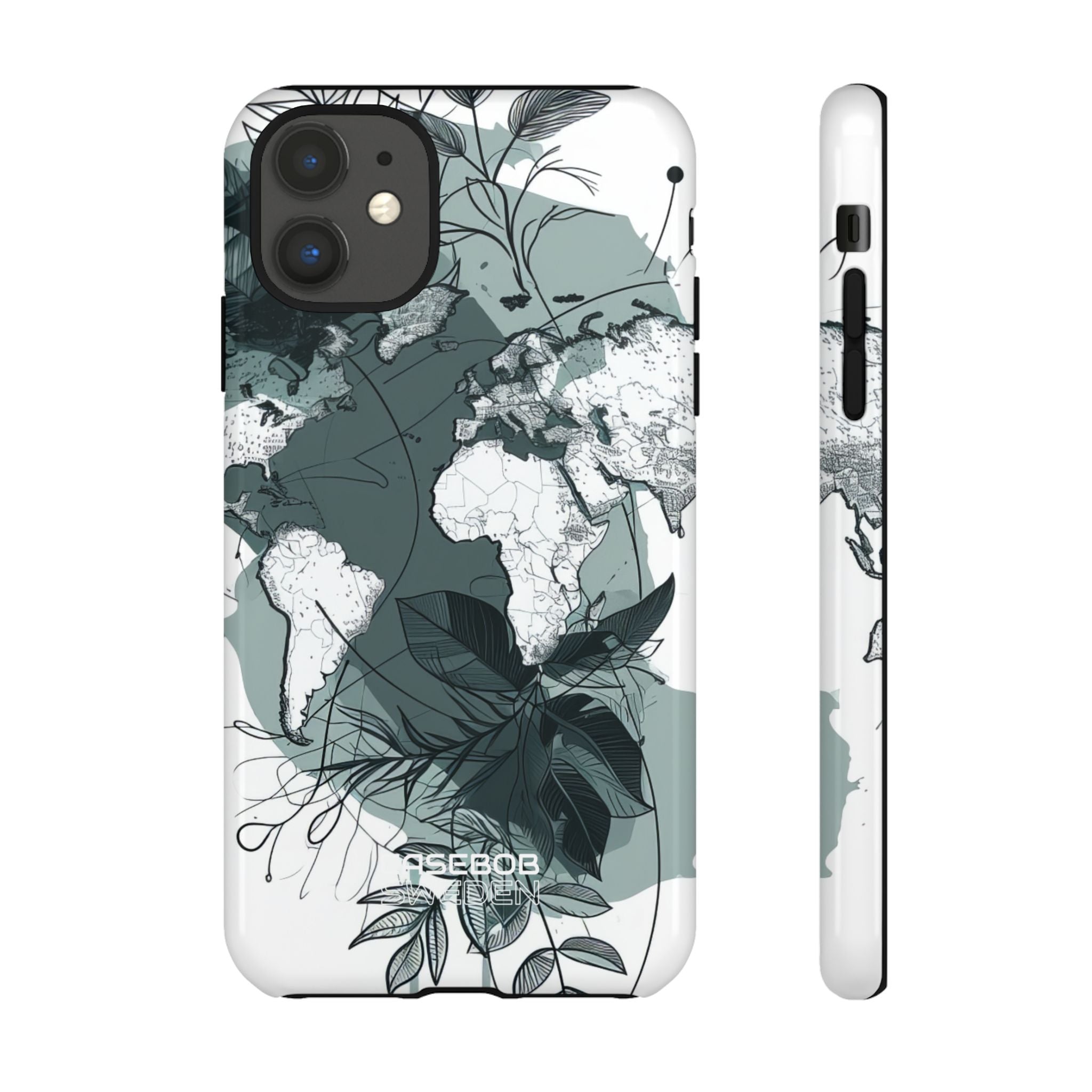 Botanical World Map iPhone 11 - Tough