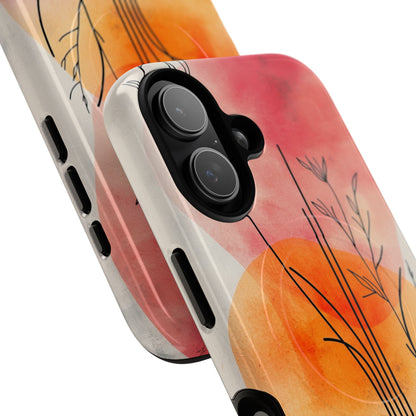 Curved Stem Sunset iPhone 17 Case - Tough+