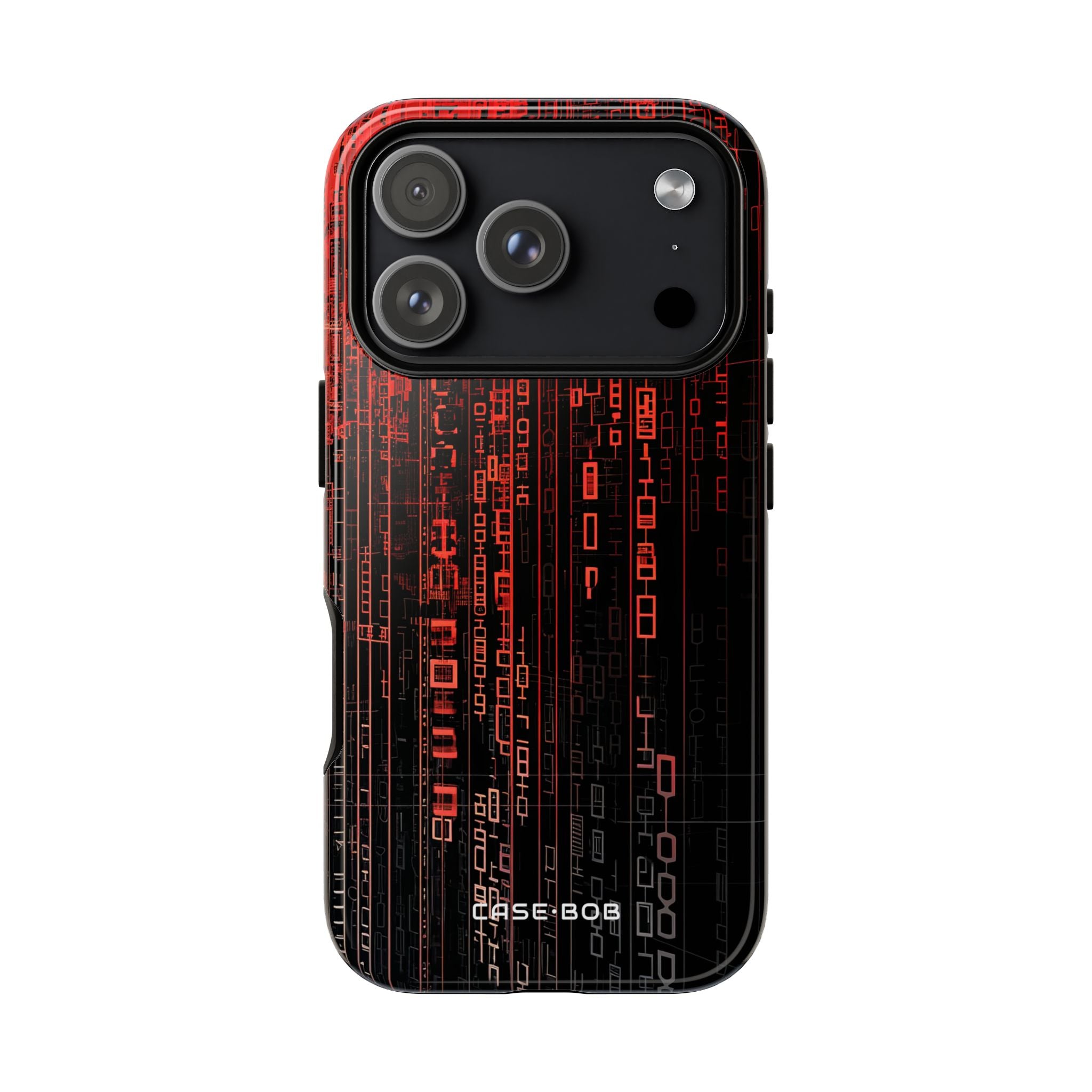 Crimson Glyphs iPhone 17 Pro Case - Tough