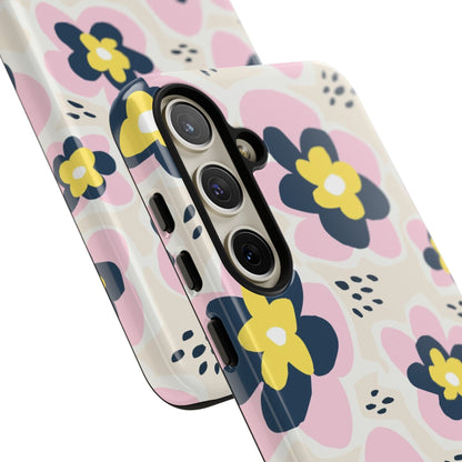 Pink Happy Flower - Protective Phone Case