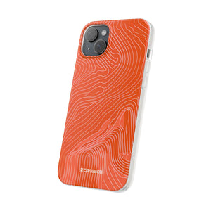 Pantone Tangerine Design | Handyhülle für iPhone (Flexible Hülle)