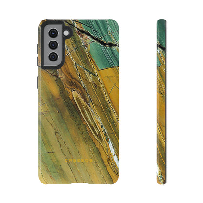 Cracked Yellow - Protective Phone Case