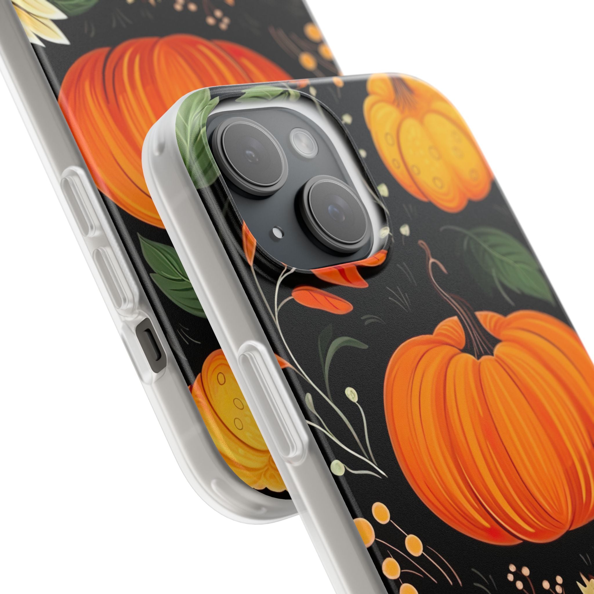 Pumpkin Glow iPhone 15 Case - Soft