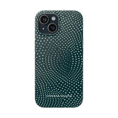 Teal Rippleflow iPhone 15 - Flexi Phone Case