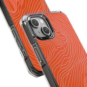 Pantone Tangerine Design | Handyhülle für iPhone (Clear Impact Case – magnetisch)