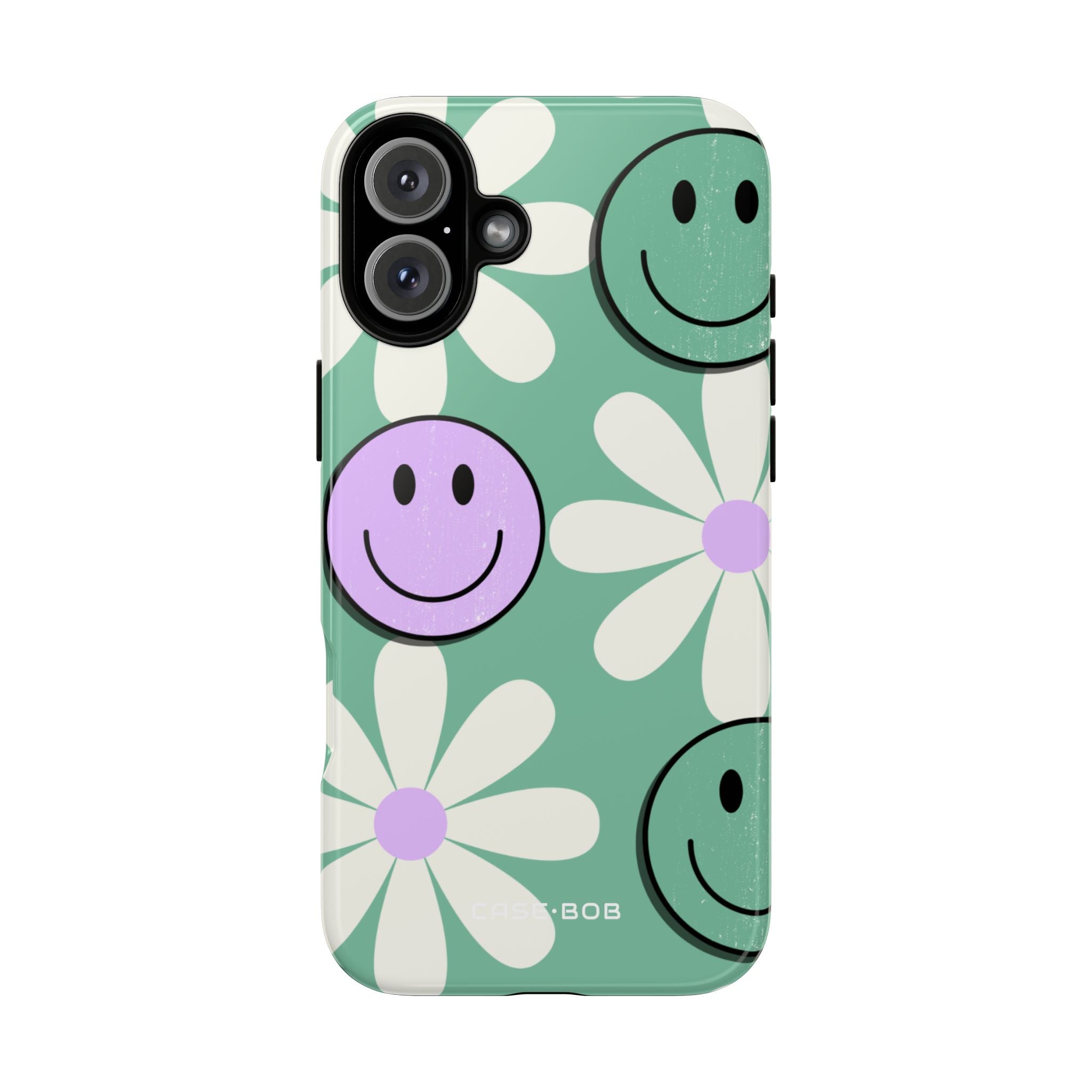 Smiley Bloom iPhone 16 Plus Case - Tough