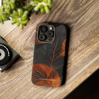 Autumn Leaf Elegance iPhone 15 - Tough Phone Case