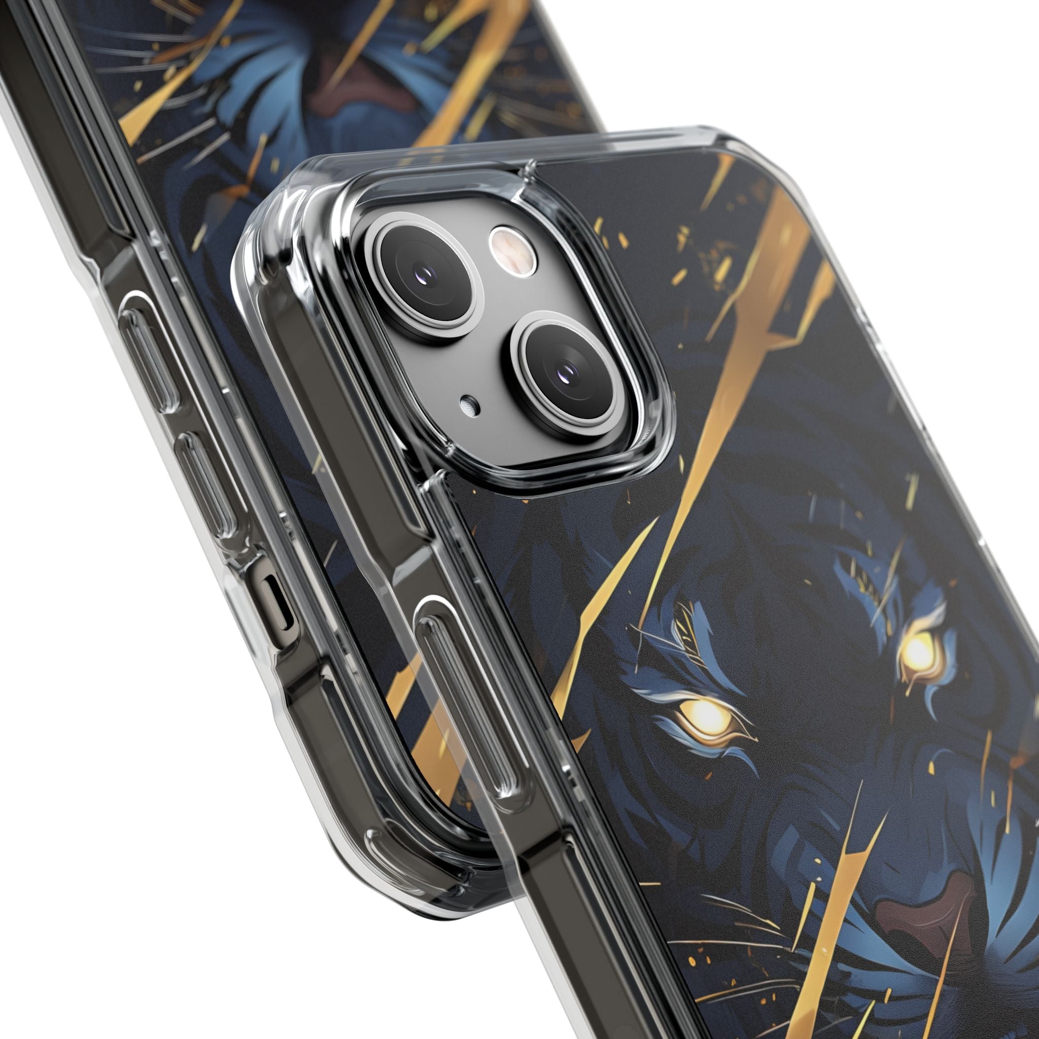 Tiger's Glowing Gaze iPhone Case - Impact