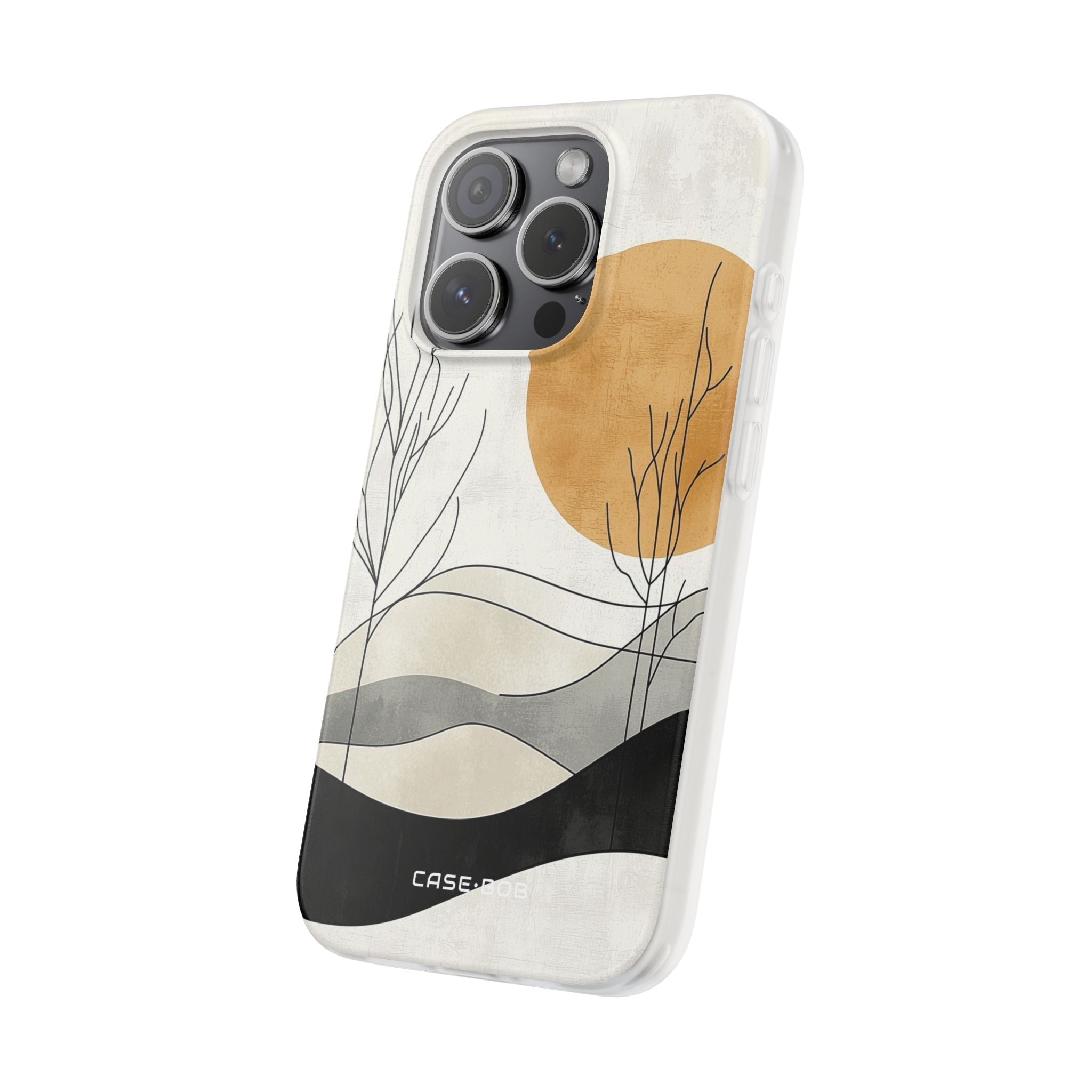 Orange Halo iPhone 15 Pro Case - Soft