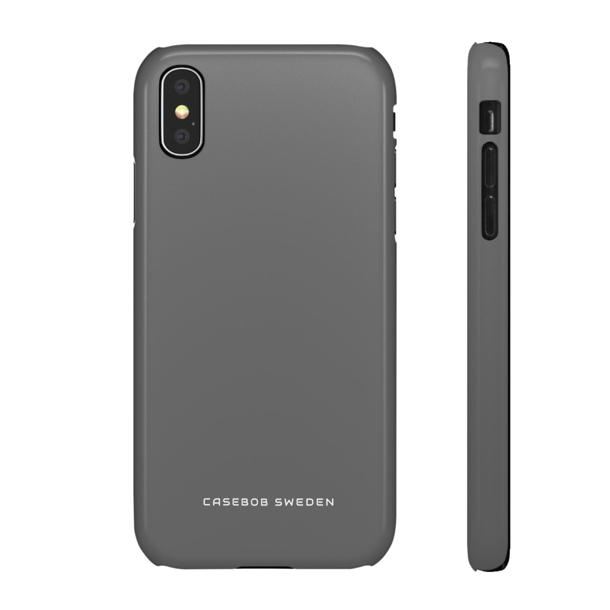 Dim Gray  iPhone X - Slim Phone Case