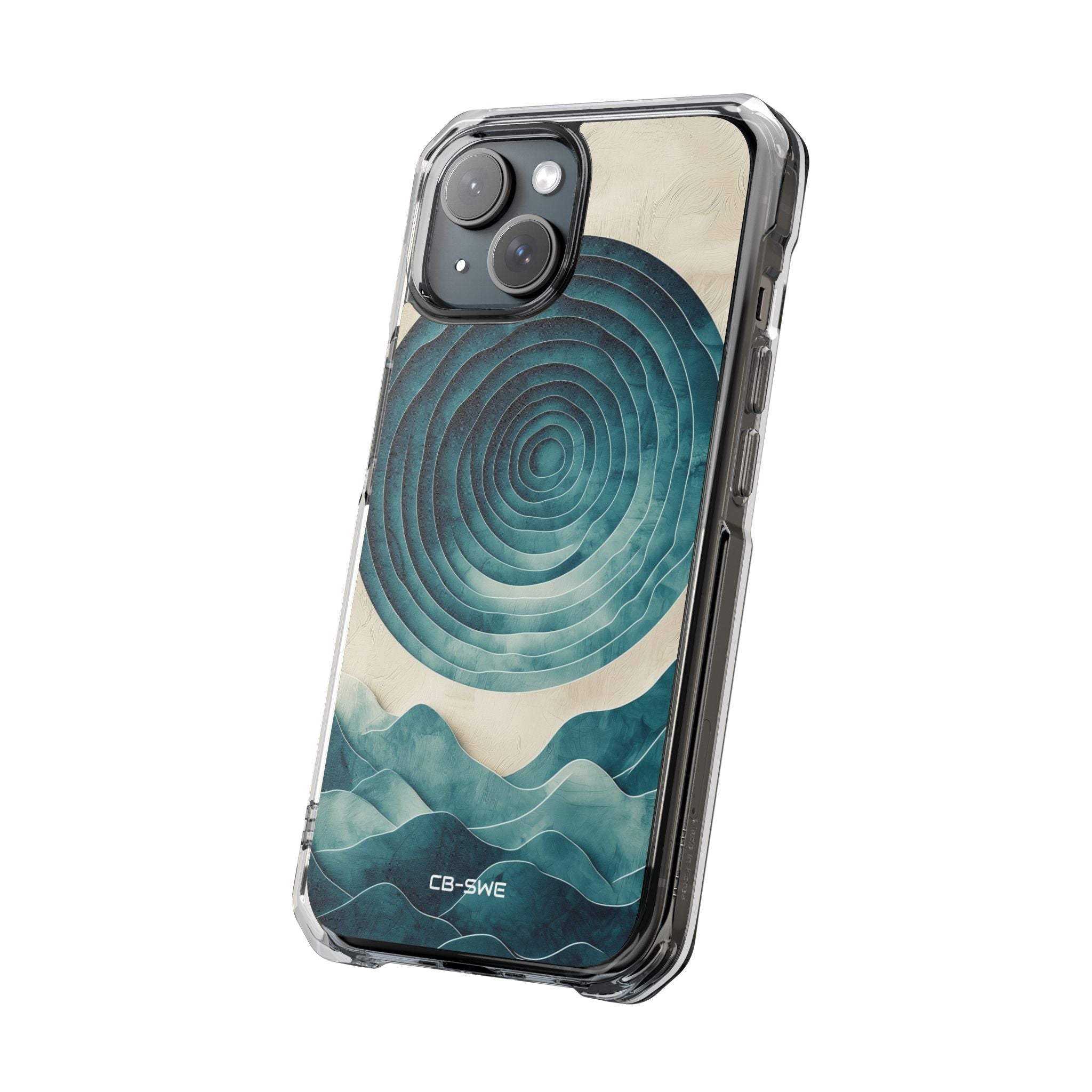 Waves Embrace Circles iPhone Case - Impact