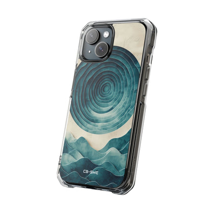 Waves Embrace Circles iPhone Case - Impact