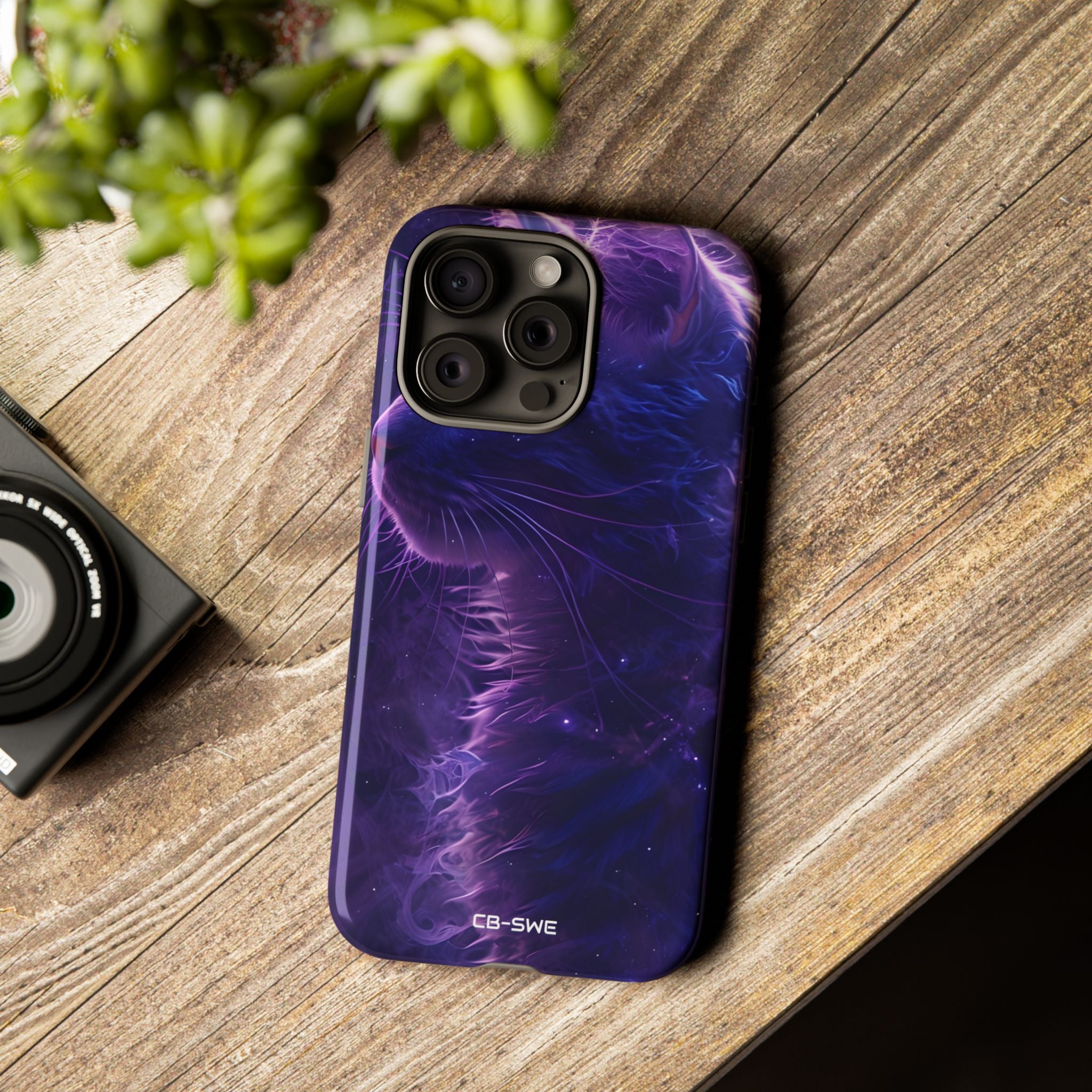 Mystical Starlit Cat - iPhone Case